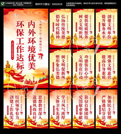 创建文明单位展板