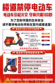 电动车消防安全海报
