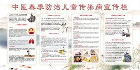 中医春季防治儿童传染病宣传栏