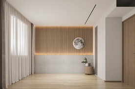 现代极简 轻奢卧室 背景墙