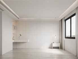 现代卧室空场景