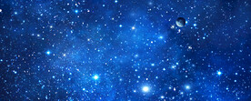 蓝色星空背景墙
