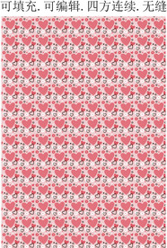 爱心装饰花纹   服装印花