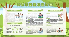 防校园欺凌宣传栏展板