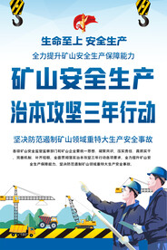矿山安全宣传海报