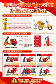 社区电动车消防安全宣传海报