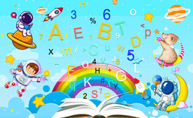 卡通儿童房背景墙