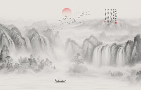 新中式禅意山水装饰画