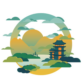 清明创意矢量插画素材图