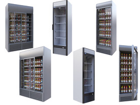 超市冰箱饮料冰柜组合