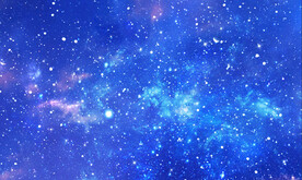 蓝色星空背景墙