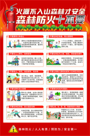 森林防海宣传海报