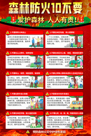  森林防火宣传海报