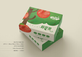 苹果包装 平面图