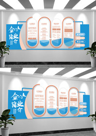 企业简介发展历程文化墙