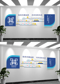 简约企业荣誉宣传文化墙