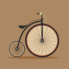 矢量宾夕法尼亚式特色自行车