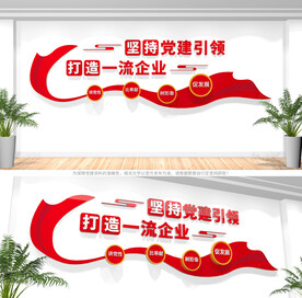 企业党建标语文化墙
