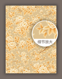 传统古典花纹底纹印花图案