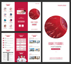 试管婴儿三折页