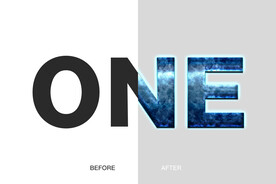 蓝色游戏字样式