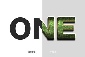 绿色宝石字样式