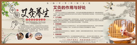 中医疗法艾灸展板
