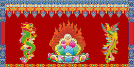 工装藏式婚礼背景墙