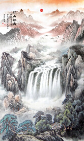 玄关山水画