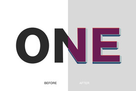 紫色卡通字样式