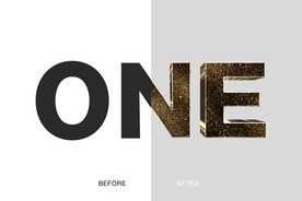 华丽金属字样式