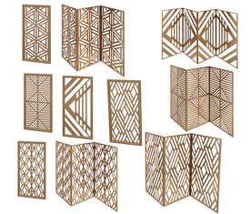 镂空隔断及花格组合