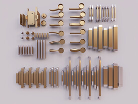 柜门把手及门拉手组合