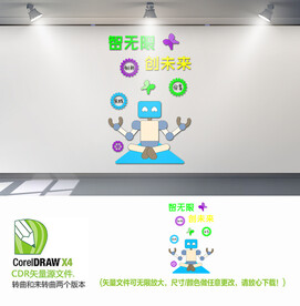 智无限创未来背景墙