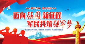 强国强军宣传展板