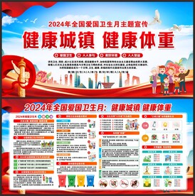 爱国卫生月展板