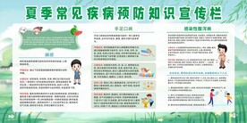 夏季常见疾病预防知识宣传栏
