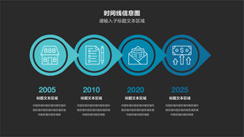 流程步骤时间线信息图