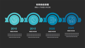 流程步骤时间线信息图