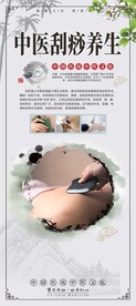 中医刮痧海报