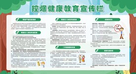 控烟戒烟禁烟健康教育宣传栏