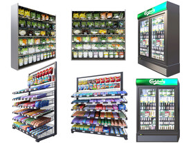 便利店冰柜货架组合