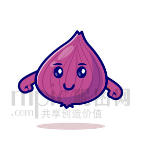可爱卡通洋葱