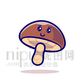 可爱卡通蘑菇香菇