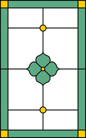 高清分层透明底教堂玻璃打印图