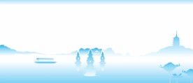 杭州西湖插画