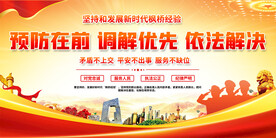 公安枫桥经验宣传展板