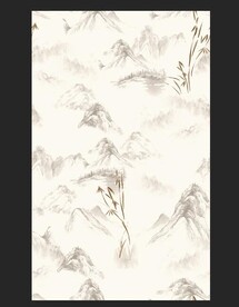 山水画 数码印花
