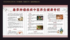 春季肿瘤疾病中医防治健康宣传栏
