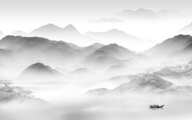 最新 灰色高清山水 TiF分层